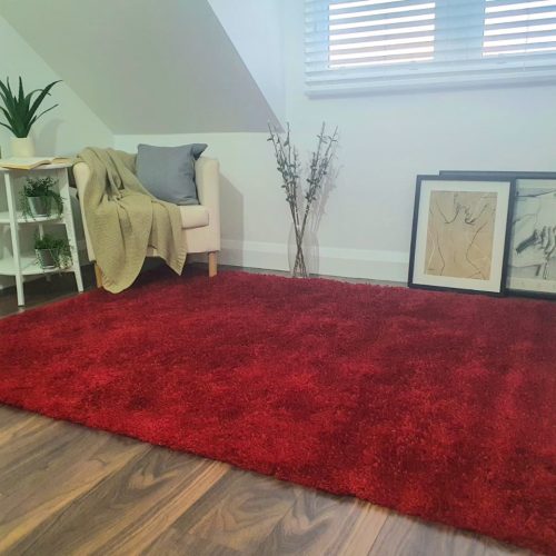 Gallery Shaggy Rug Red