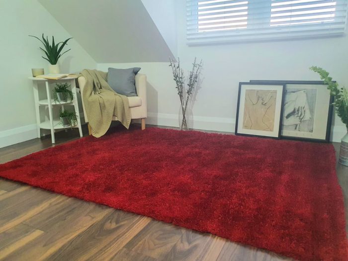 Gallery Shaggy Rug Red
