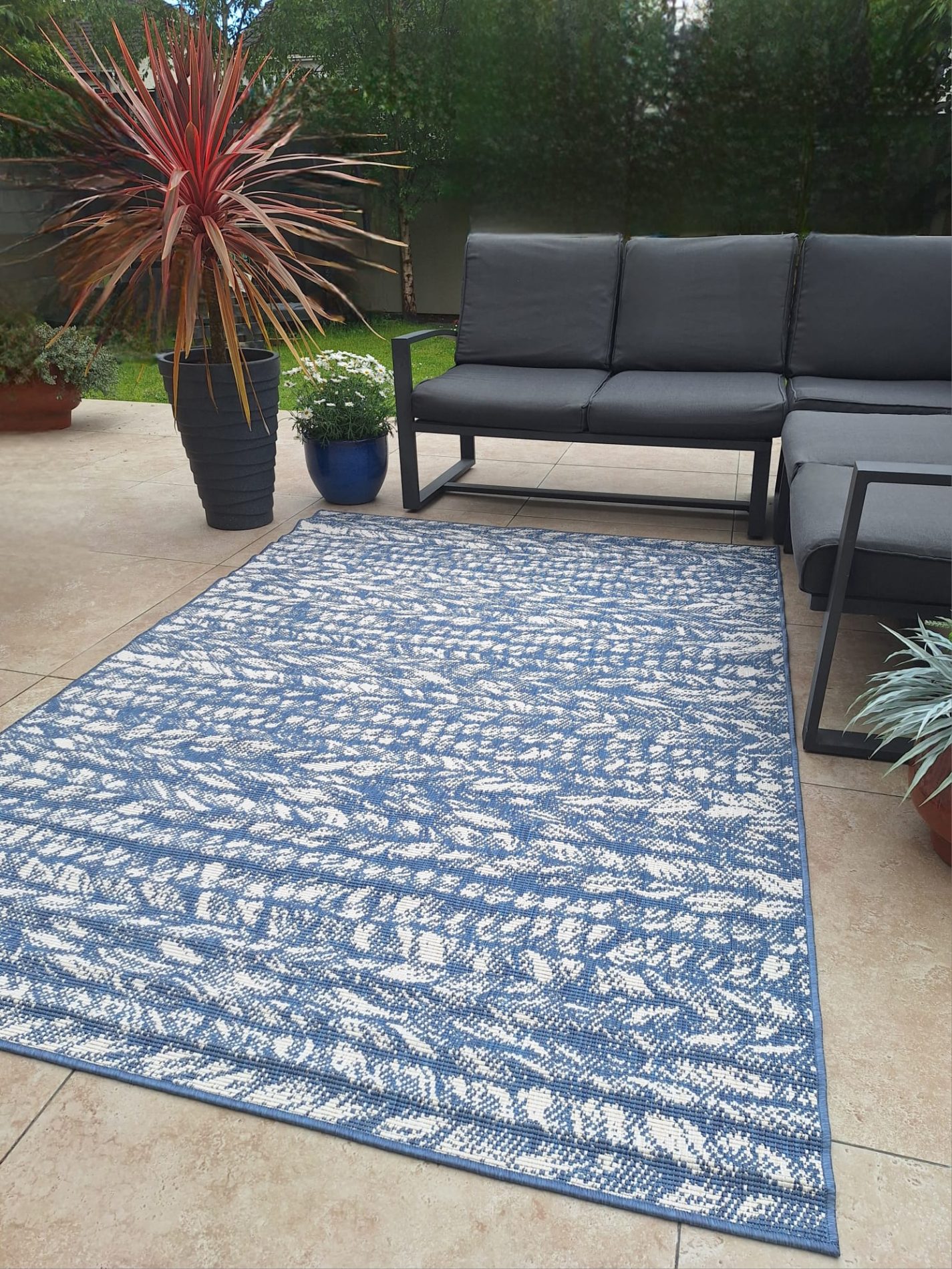 Tuscany Outdoor Rug Blue